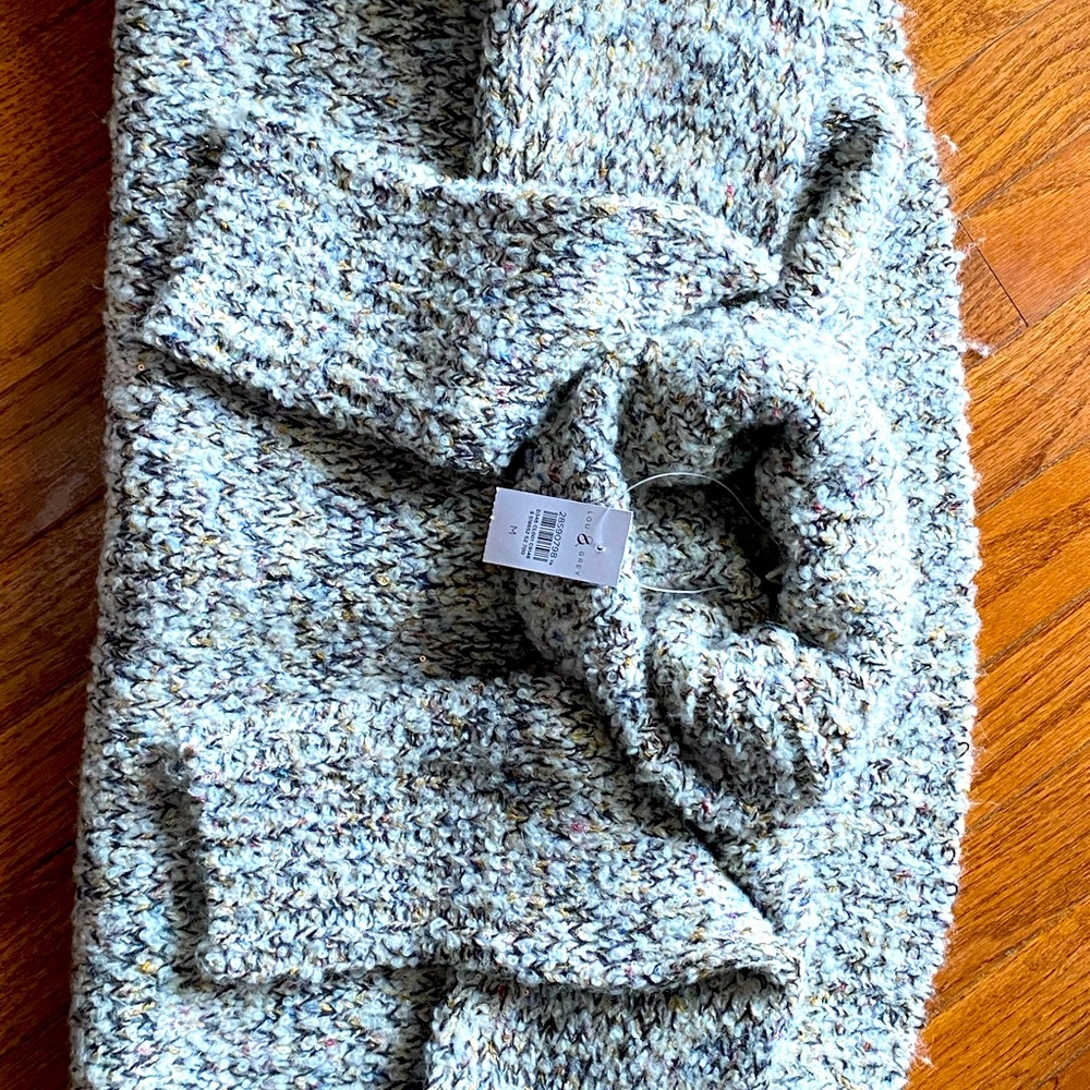 Lou & Grey Silver Grey Multi Colored Turtleneck